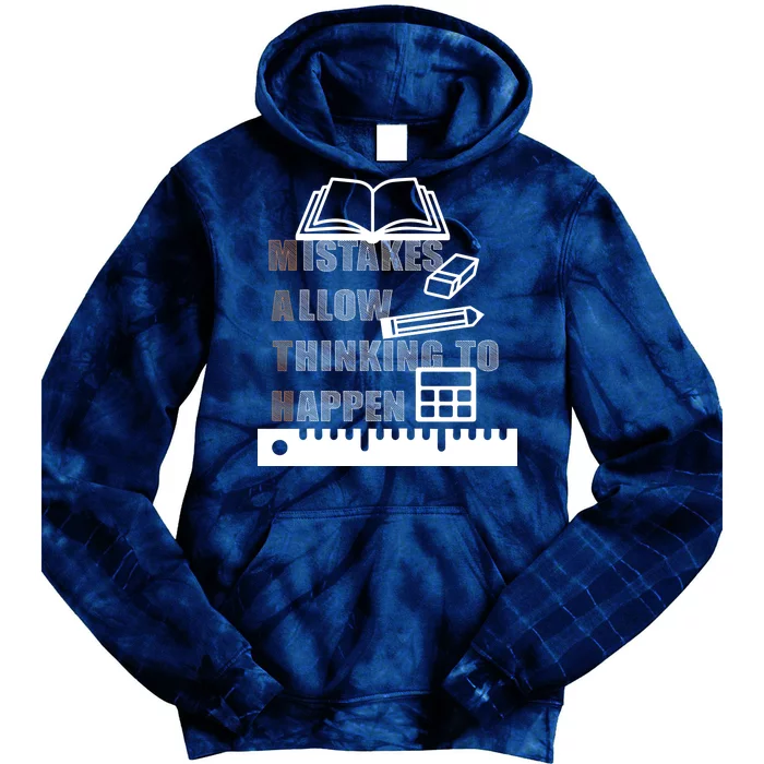 Math Allow Thinking To Happen Tie Dye Hoodie