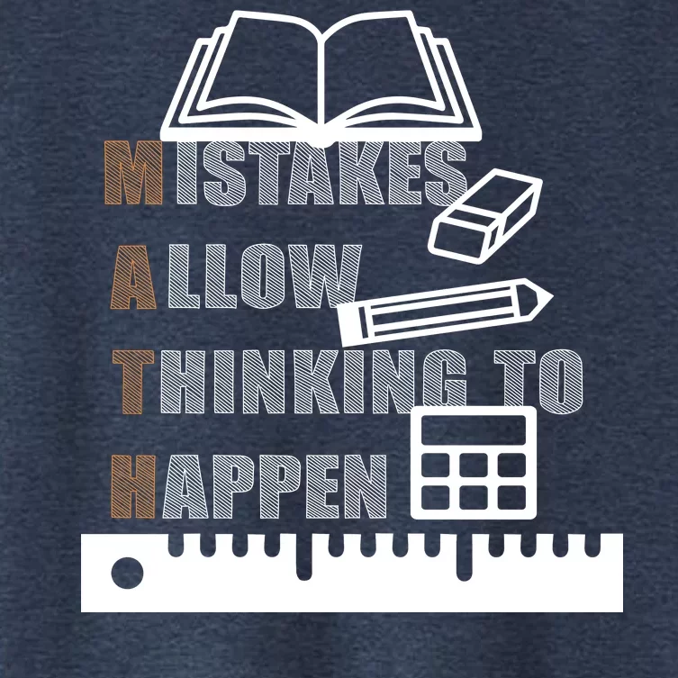 Math Allow Thinking To Happen Women's Crop Top Tee