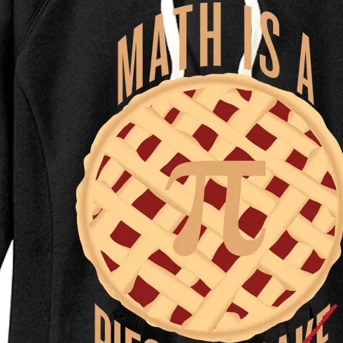 Math Is A Piece Of Cake Pi Day Women's Fleece Hoodie