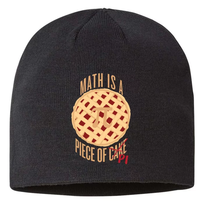 Math Is A Piece Of Cake Pi Day 8 1/2in Sustainable Knit Beanie