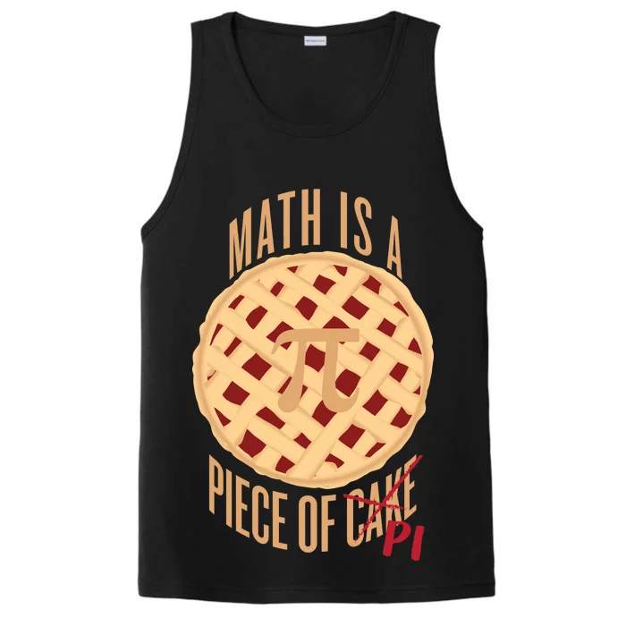 Math Is A Piece Of Cake Pi Day Performance Tank