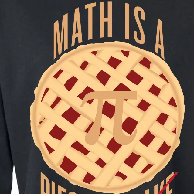 Math Is A Piece Of Cake Pi Day Cropped Pullover Crew