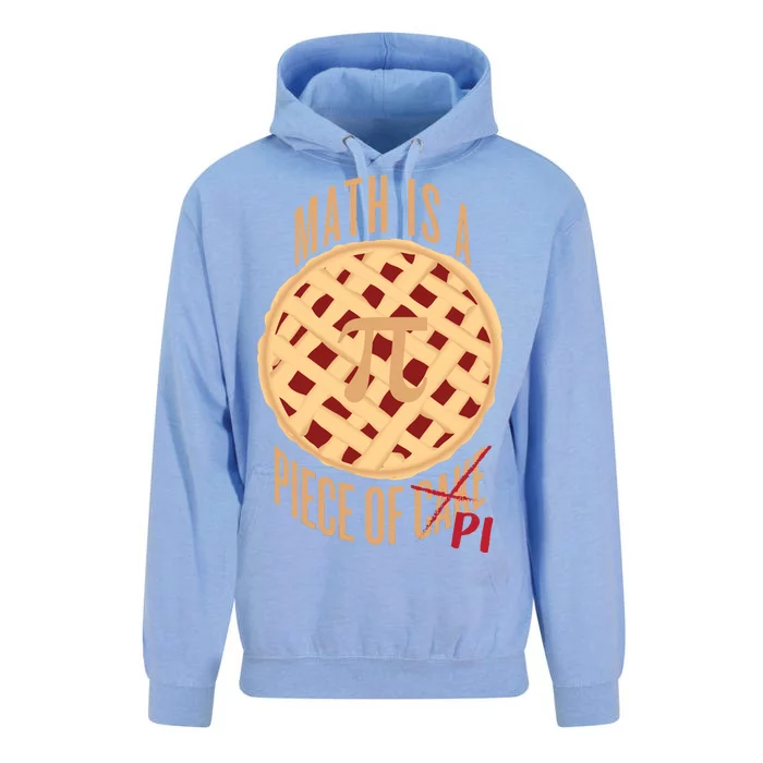 Math Is A Piece Of Cake Pi Day Unisex Surf Hoodie