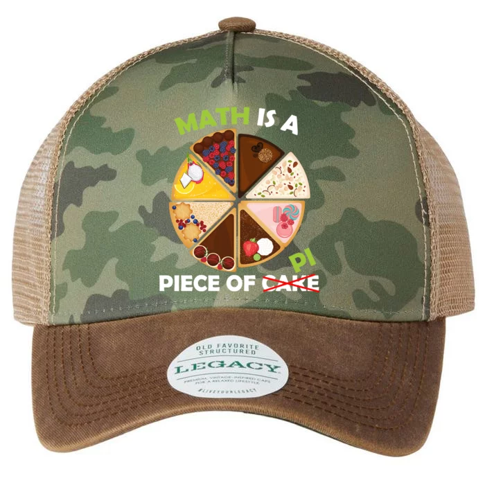 Math Is A Piece Of Pi Legacy Tie Dye Trucker Hat