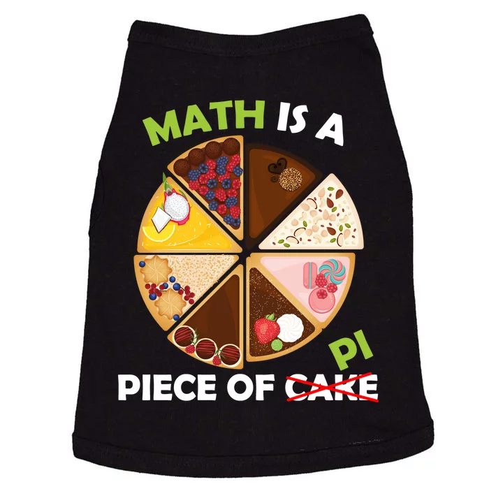 Math Is A Piece Of Pi Doggie Tank