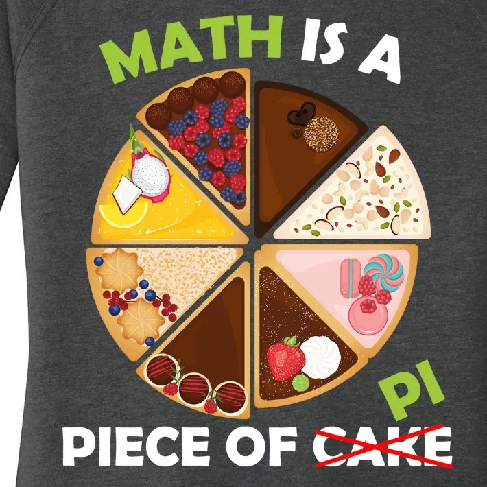 Math Is A Piece Of Pi Women's Perfect Tri Tunic Long Sleeve Shirt