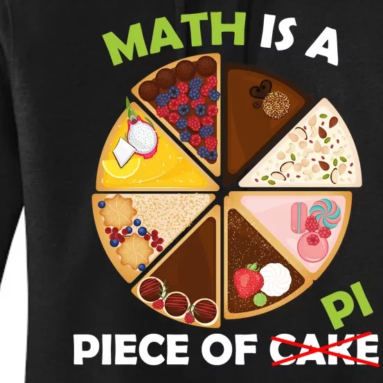 Math Is A Piece Of Pi Women's Pullover Hoodie