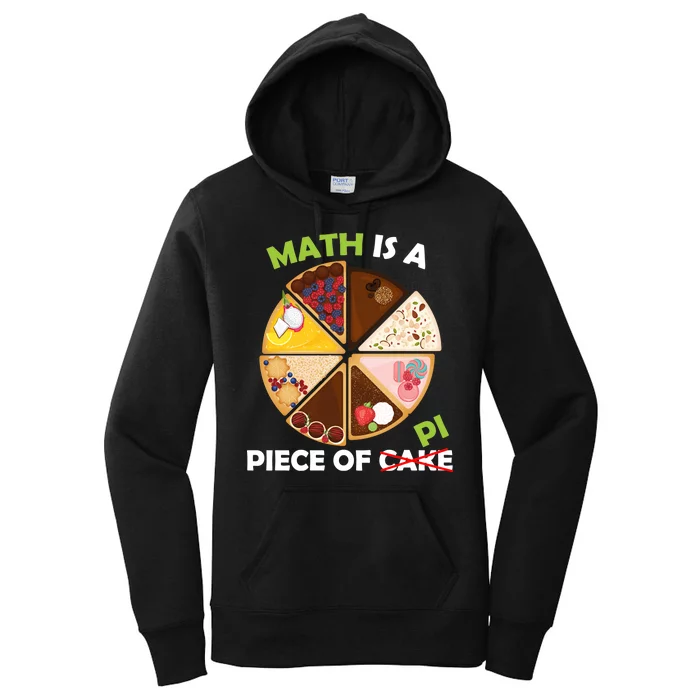 Math Is A Piece Of Pi Women's Pullover Hoodie