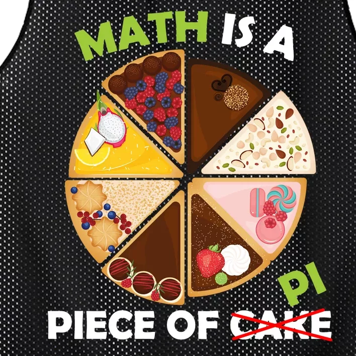 Math Is A Piece Of Pi Mesh Reversible Basketball Jersey Tank