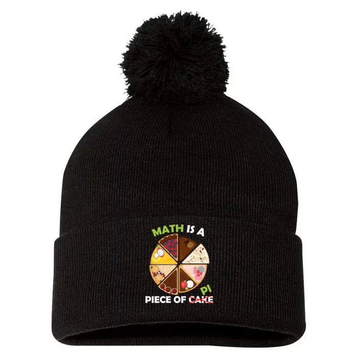 Math Is A Piece Of Pi Pom Pom 12in Knit Beanie