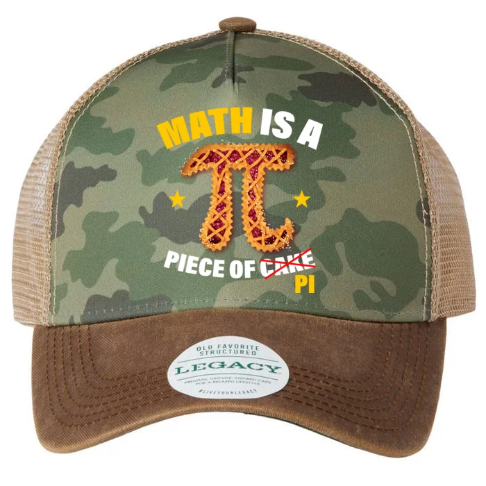 Math is a piece of pi Humor Legacy Tie Dye Trucker Hat