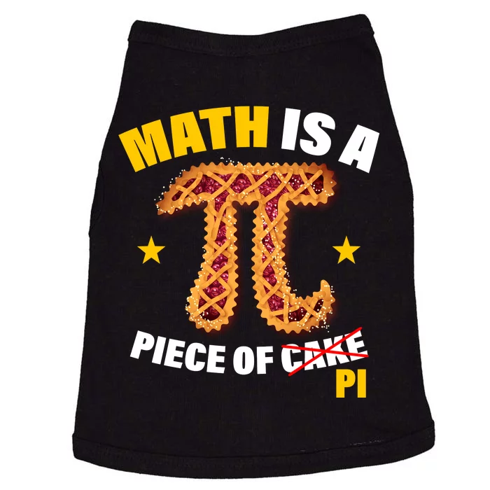 Math is a piece of pi Humor Doggie Tank