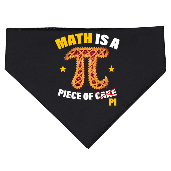 Math is a piece of pi Humor USA-Made Doggie Bandana