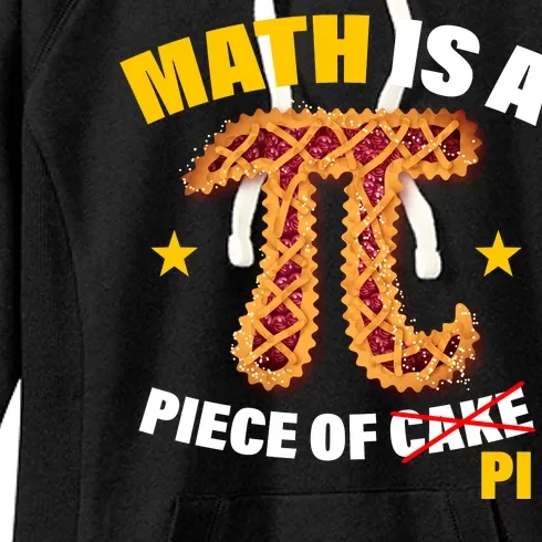 Math is a piece of pi Humor Women's Fleece Hoodie