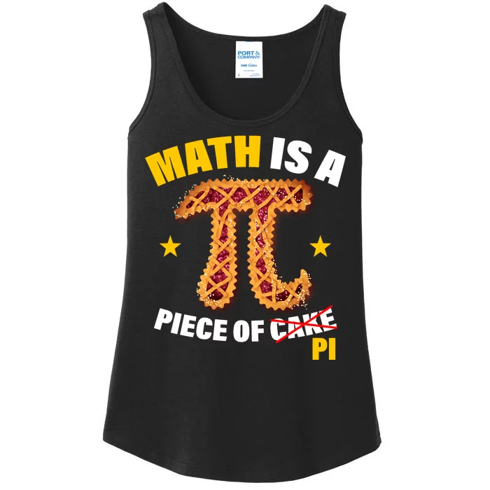 Math is a piece of pi Humor Ladies Essential Tank