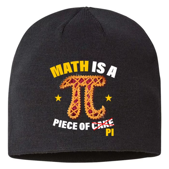 Math is a piece of pi Humor 8 1/2in Sustainable Knit Beanie