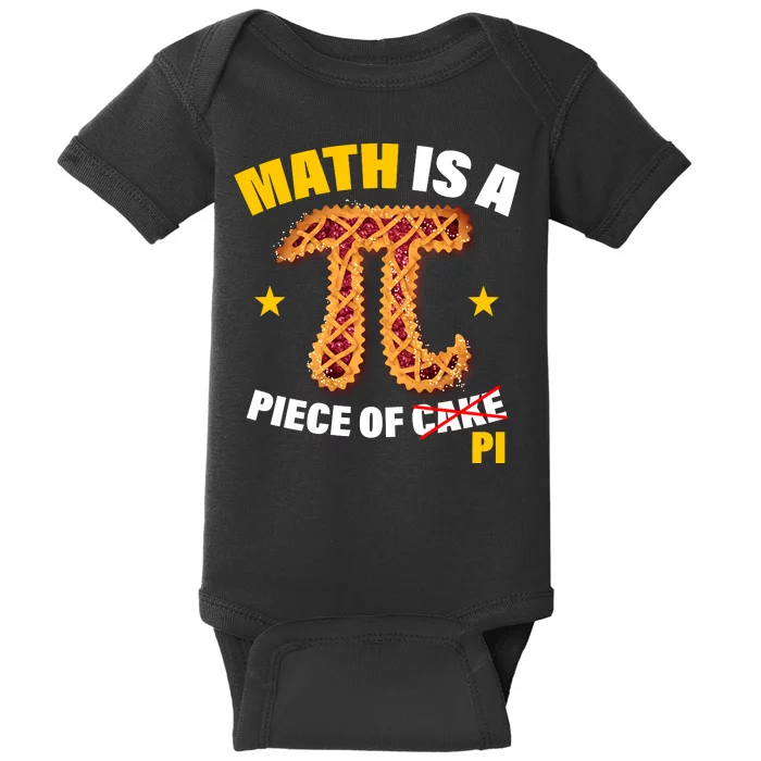 Math is a piece of pi Humor Baby Bodysuit