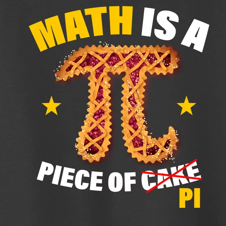 Math is a piece of pi Humor Toddler T-Shirt