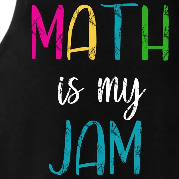 Math Is My Jam Ladies Tri-Blend Wicking Tank