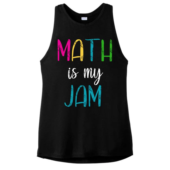 Math Is My Jam Ladies Tri-Blend Wicking Tank