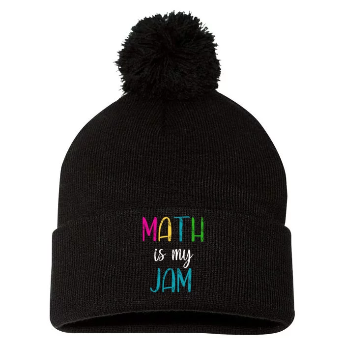 Math Is My Jam Pom Pom 12in Knit Beanie