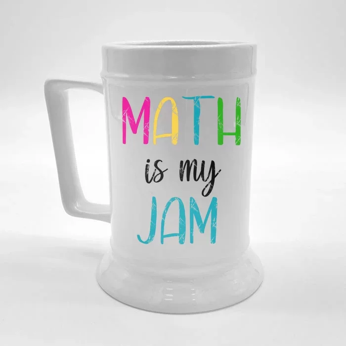 Math Is My Jam Front & Back Beer Stein