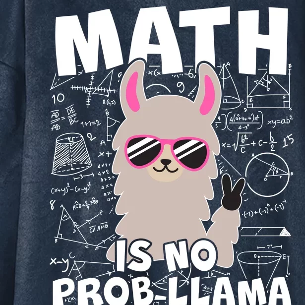 Math Is No Prob-llama Hooded Wearable Blanket