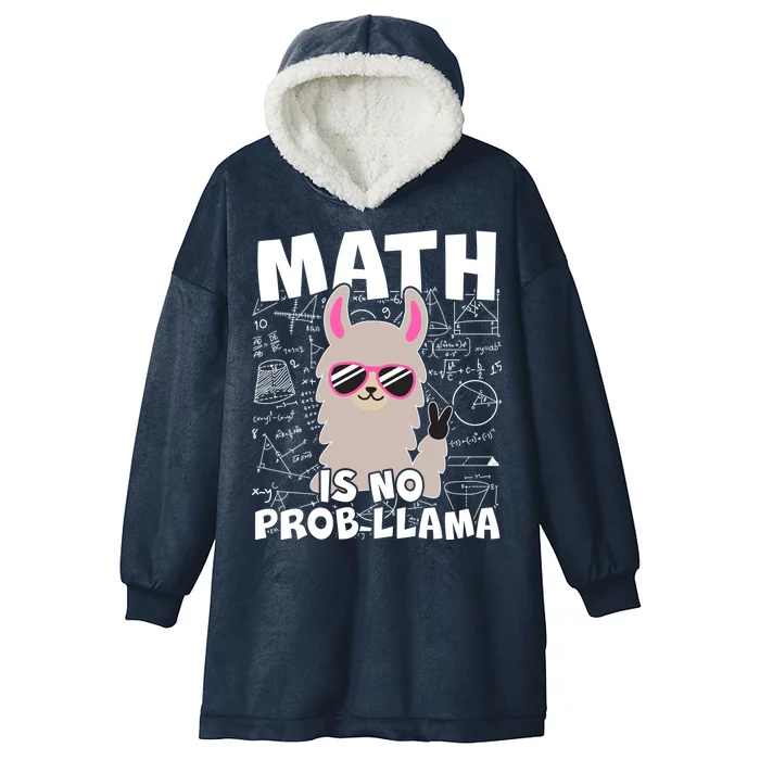 Math Is No Prob-llama Hooded Wearable Blanket