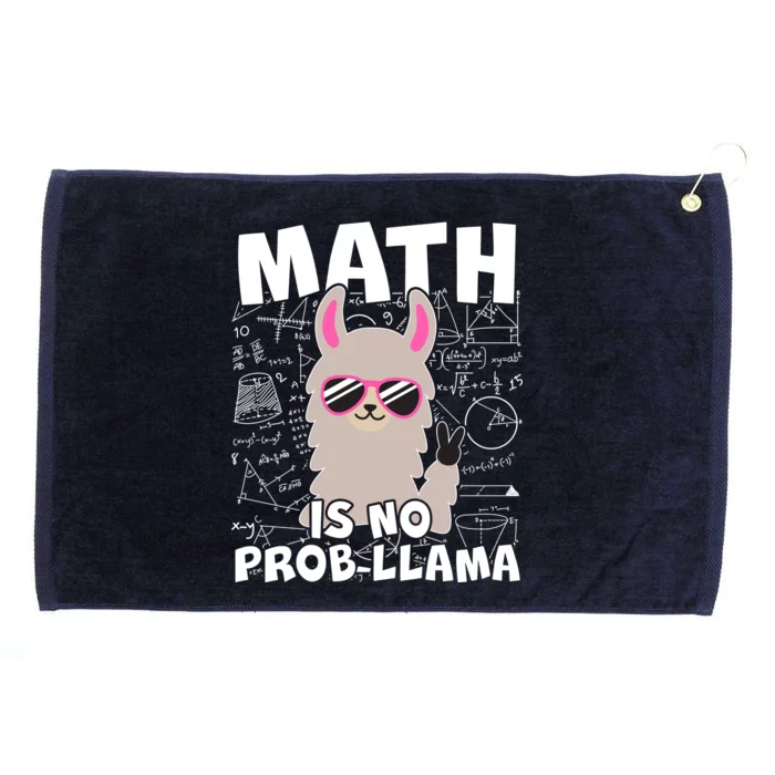 Math Is No Prob-llama Grommeted Golf Towel