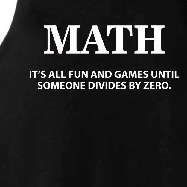 Math It's All Fun And Games Ladies Tri-Blend Wicking Tank