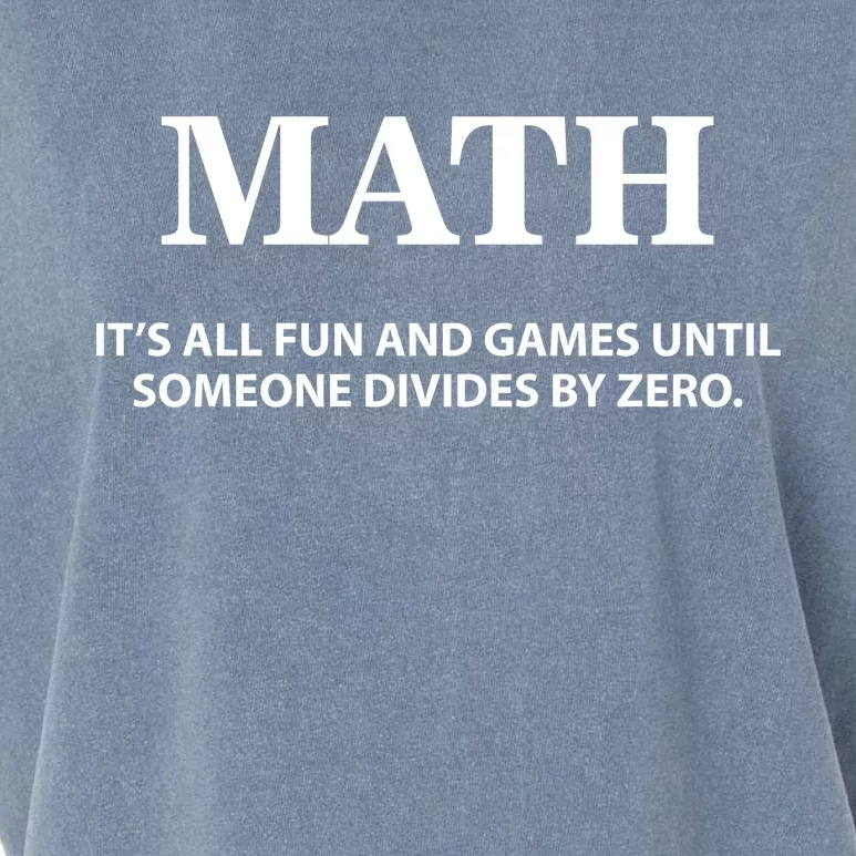 Math It's All Fun And Games Garment-Dyed Women's Muscle Tee