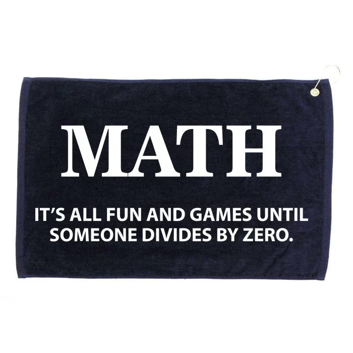 Math It's All Fun And Games Grommeted Golf Towel