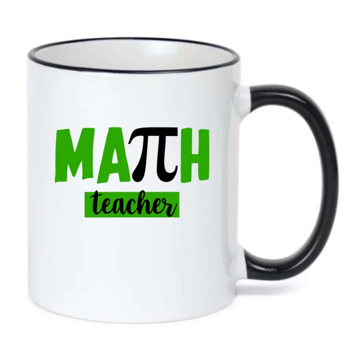 Math Teacher Pi Logo Black Color Changing Mug