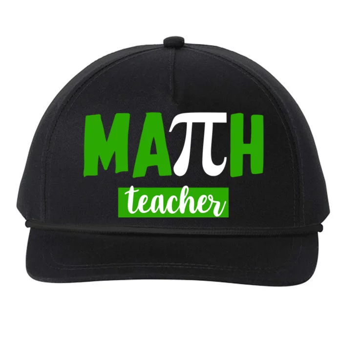 Math Teacher Pi Logo Snapback Five-Panel Rope Hat