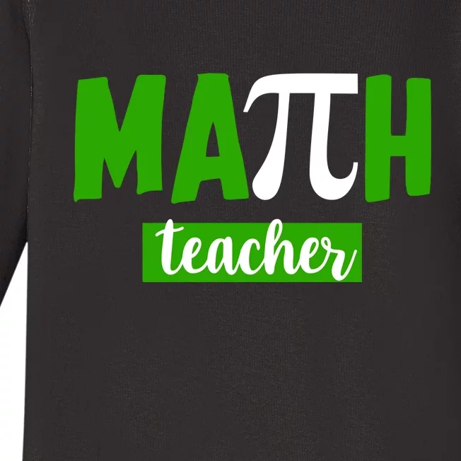 Math Teacher Pi Logo Baby Long Sleeve Bodysuit