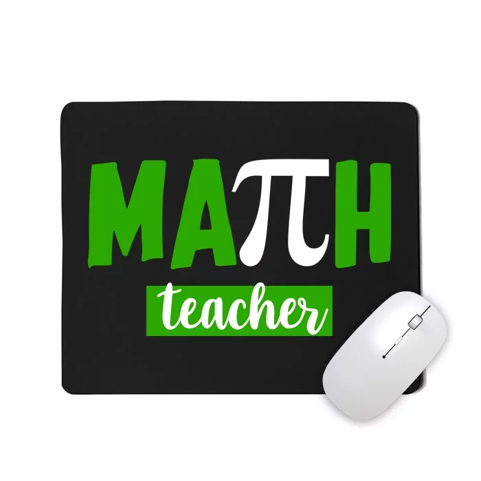 Math Teacher Pi Logo Mousepad