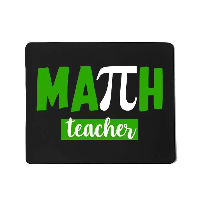 Math Teacher Pi Logo Mousepad