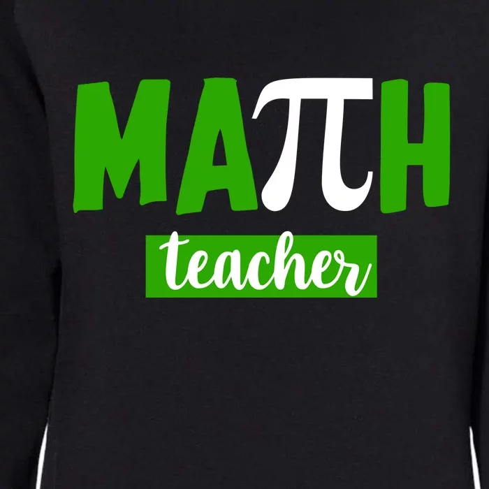 Math Teacher Pi Logo Womens California Wash Sweatshirt