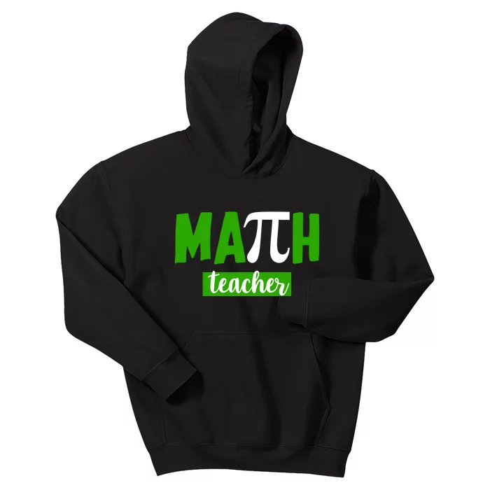 Math Teacher Pi Logo Kids Hoodie