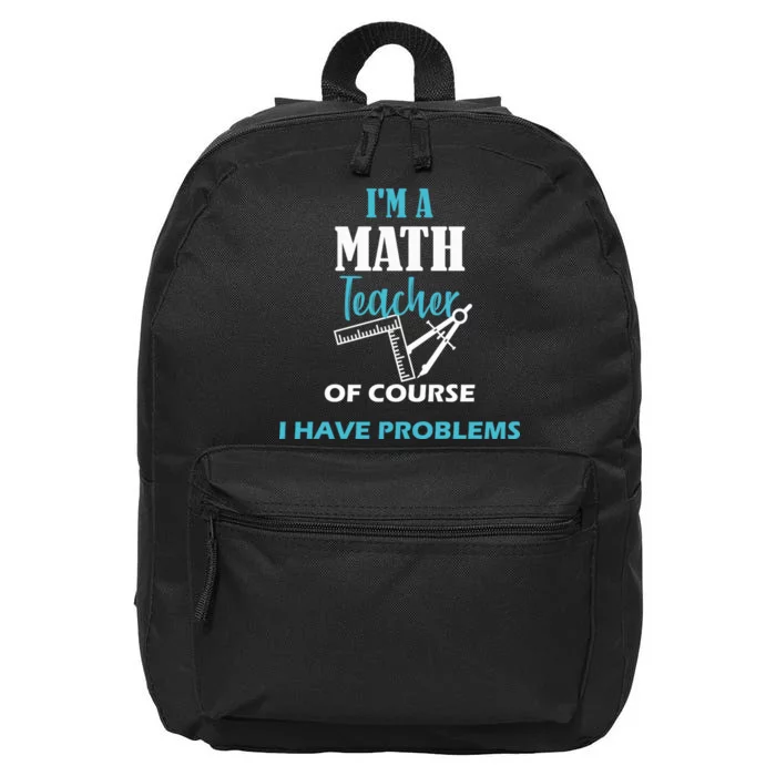 Math Teacher Problems 16 in Basic Backpack