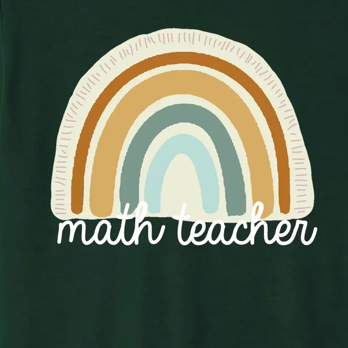 Math Teacher Rainbow ChromaSoft Performance T-Shirt