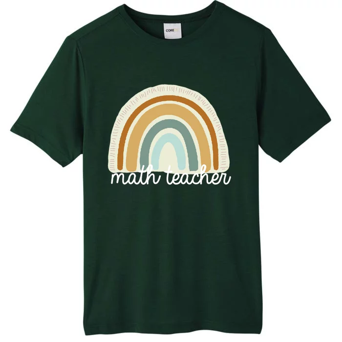 Math Teacher Rainbow ChromaSoft Performance T-Shirt