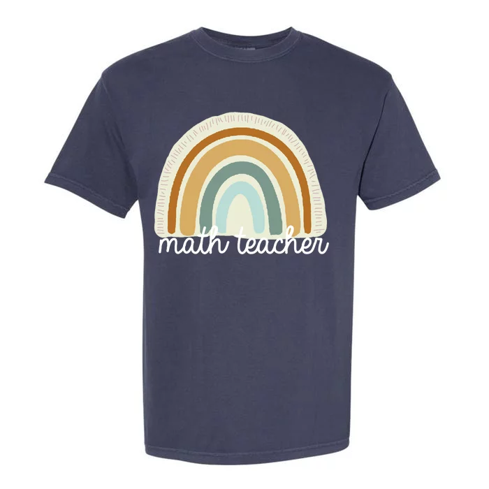 Math Teacher Rainbow Garment-Dyed Heavyweight T-Shirt