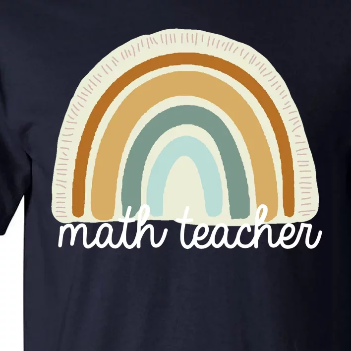 Math Teacher Rainbow Tall T-Shirt