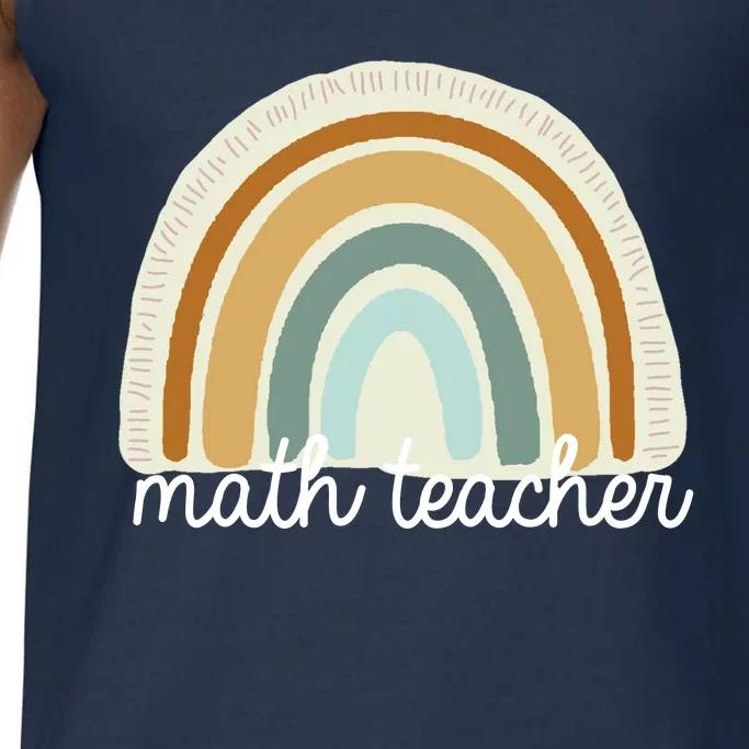 Math Teacher Rainbow Comfort Colors® Tank Top