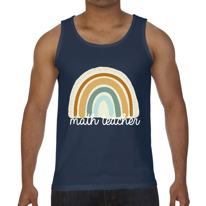 Math Teacher Rainbow Comfort Colors® Tank Top