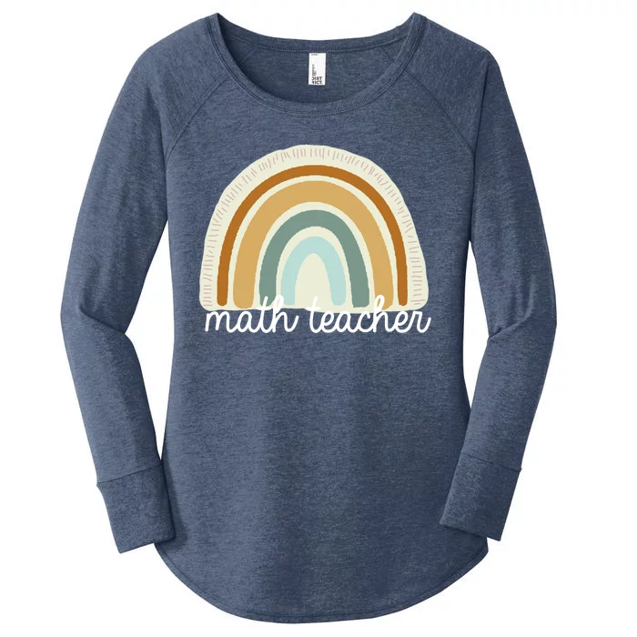 Math Teacher Rainbow Women's Perfect Tri Tunic Long Sleeve Shirt