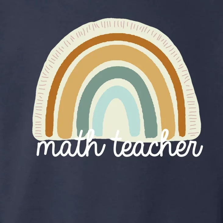 Math Teacher Rainbow Toddler Hoodie