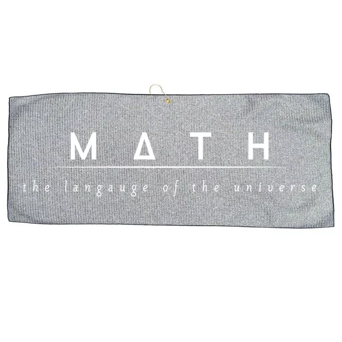 Math The Language Of The Universe Large Microfiber Waffle Golf Towel