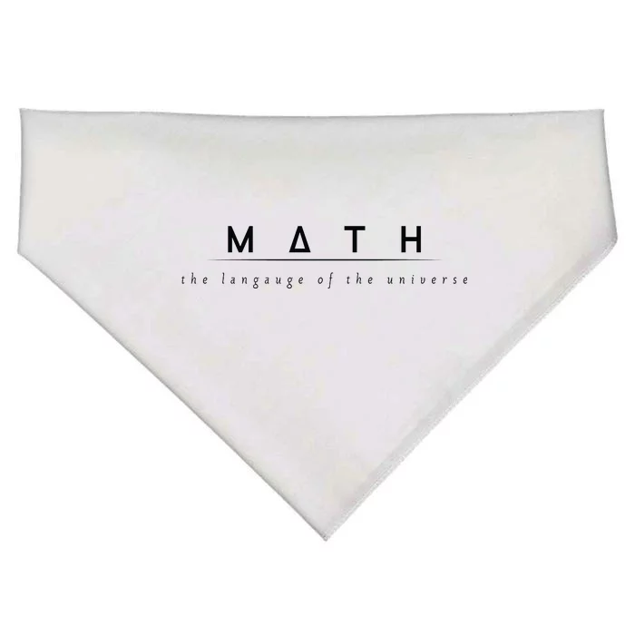 Math The Language Of The Universe USA-Made Doggie Bandana